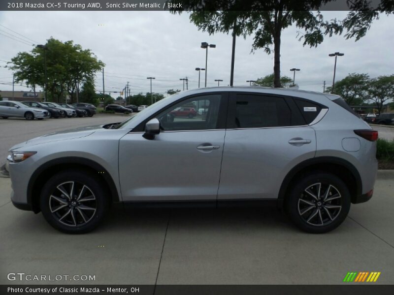 Sonic Silver Metallic / Black 2018 Mazda CX-5 Touring AWD