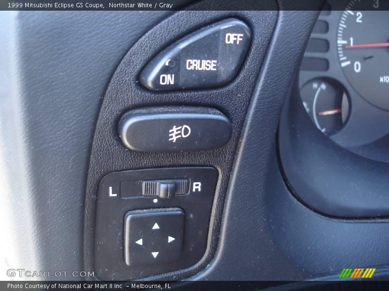 Northstar White / Gray 1999 Mitsubishi Eclipse GS Coupe