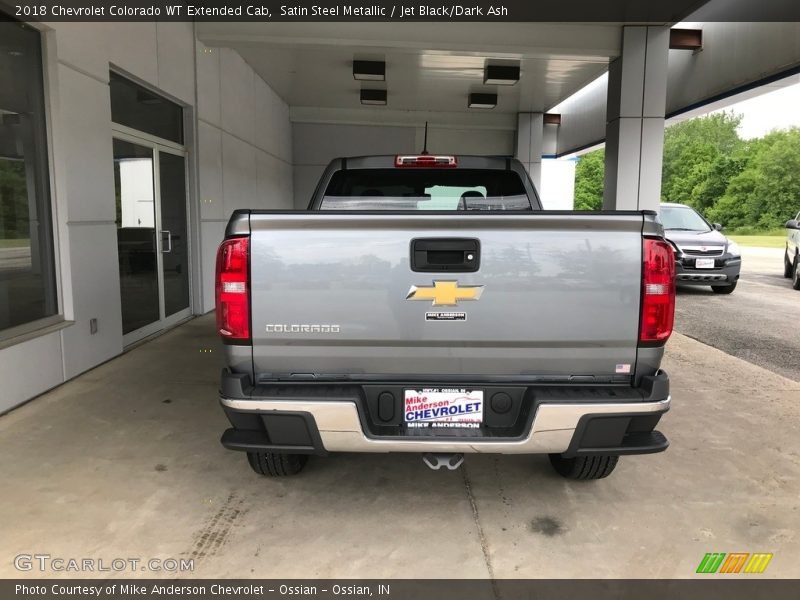 Satin Steel Metallic / Jet Black/Dark Ash 2018 Chevrolet Colorado WT Extended Cab