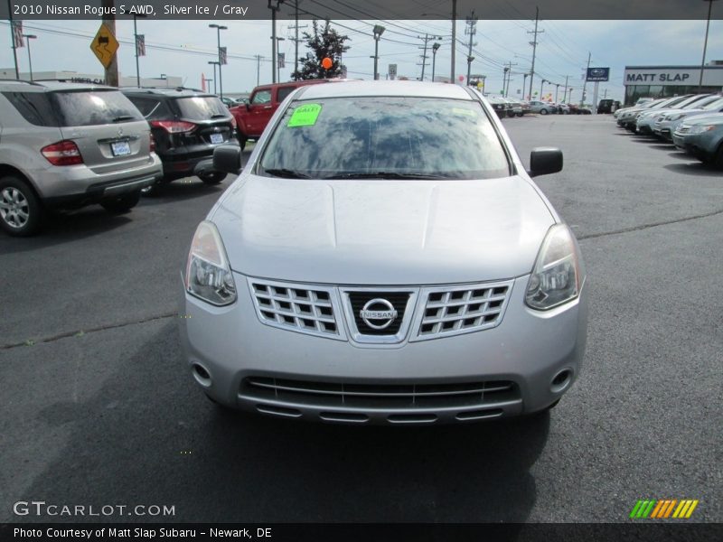 Silver Ice / Gray 2010 Nissan Rogue S AWD