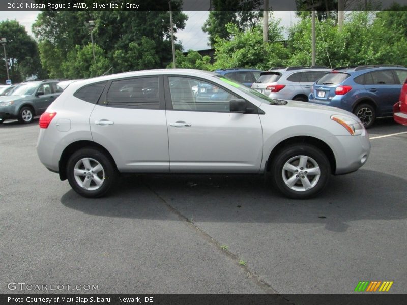 Silver Ice / Gray 2010 Nissan Rogue S AWD