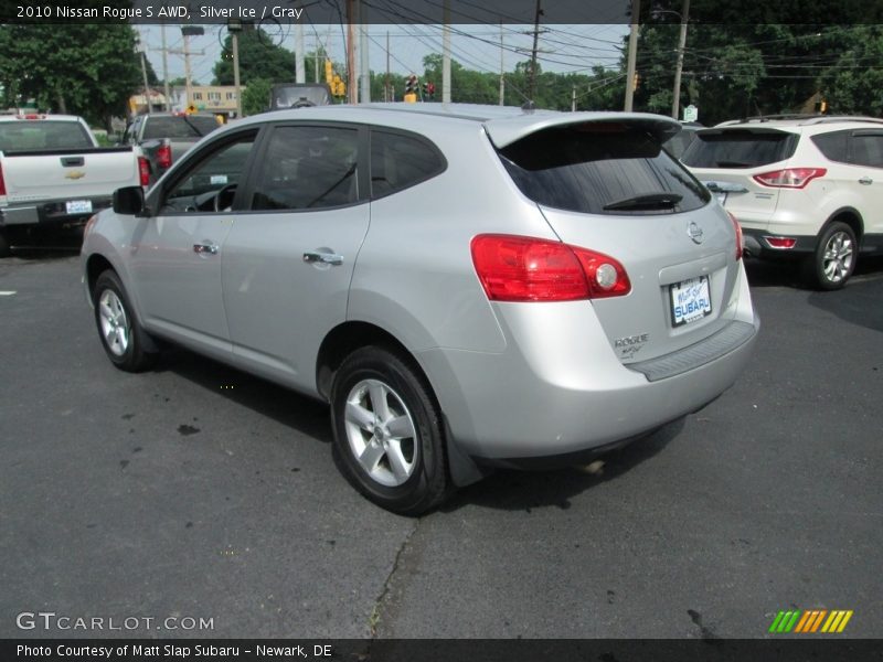 Silver Ice / Gray 2010 Nissan Rogue S AWD