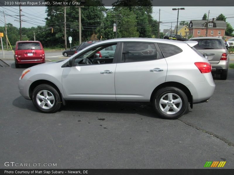 Silver Ice / Gray 2010 Nissan Rogue S AWD