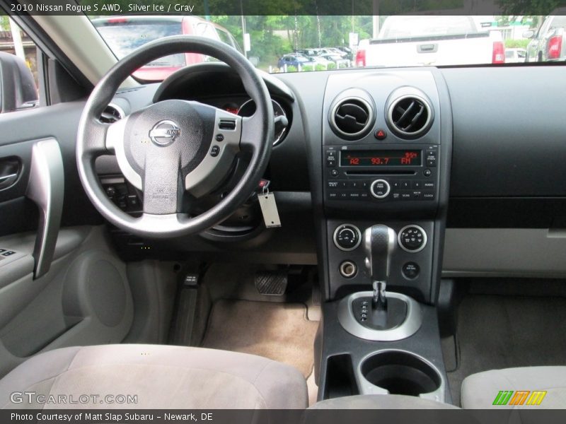 Silver Ice / Gray 2010 Nissan Rogue S AWD