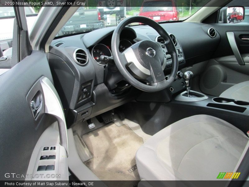 Silver Ice / Gray 2010 Nissan Rogue S AWD