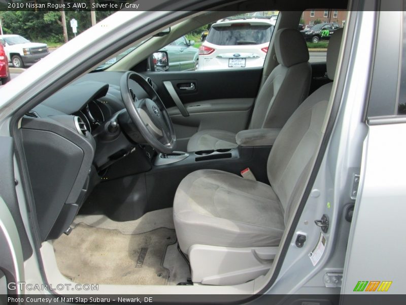 Silver Ice / Gray 2010 Nissan Rogue S AWD