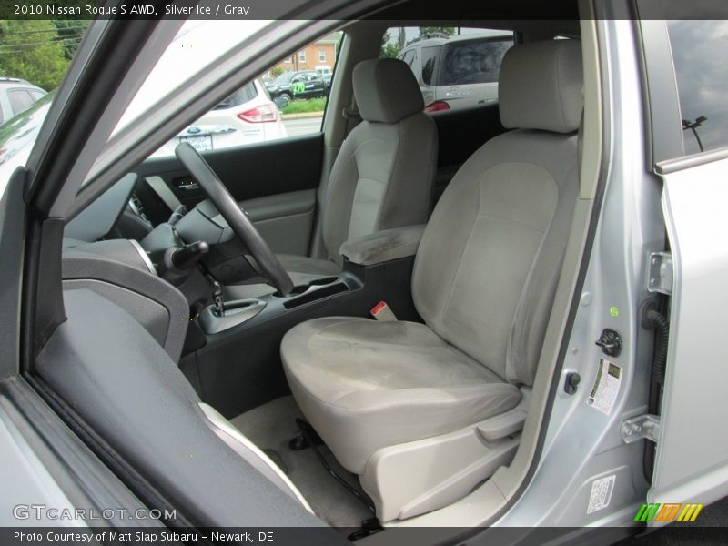 Silver Ice / Gray 2010 Nissan Rogue S AWD