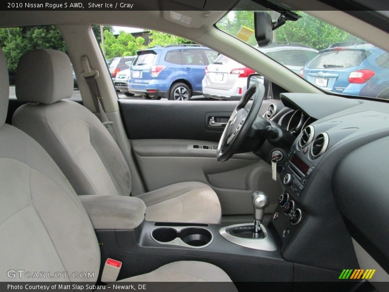 Silver Ice / Gray 2010 Nissan Rogue S AWD