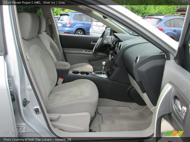 Silver Ice / Gray 2010 Nissan Rogue S AWD