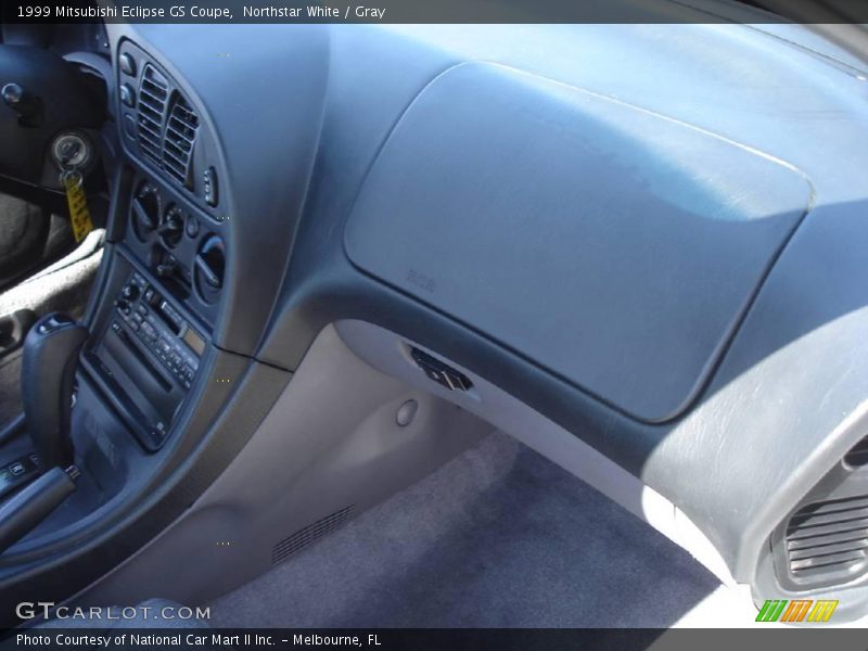 Northstar White / Gray 1999 Mitsubishi Eclipse GS Coupe