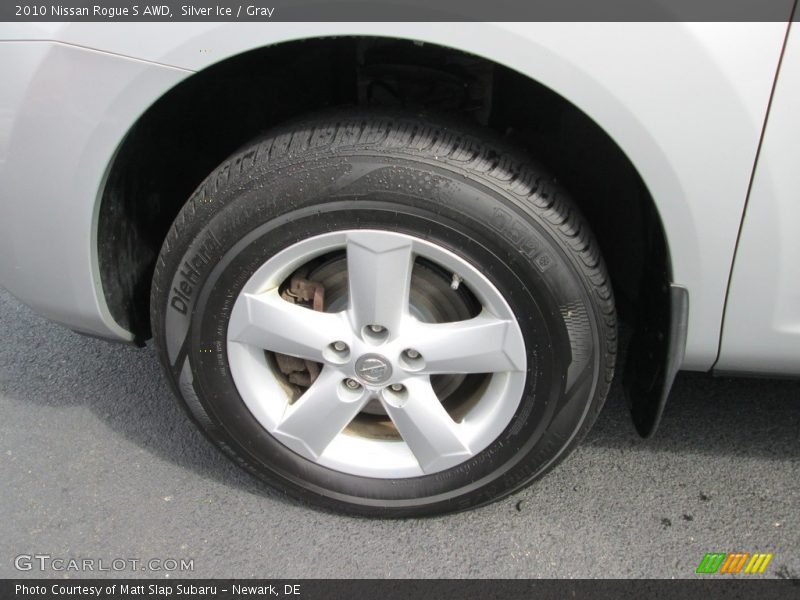 Silver Ice / Gray 2010 Nissan Rogue S AWD