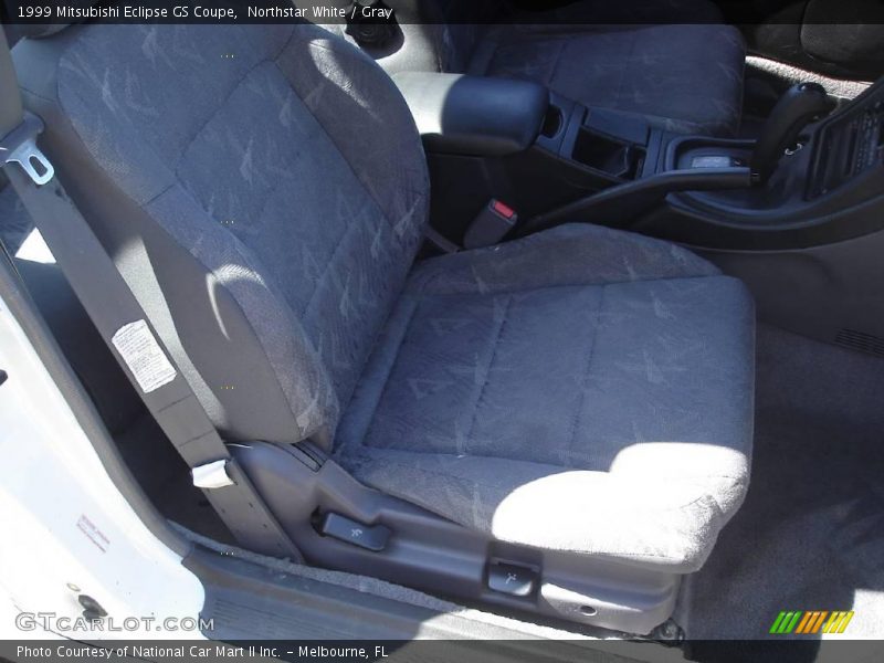 Northstar White / Gray 1999 Mitsubishi Eclipse GS Coupe