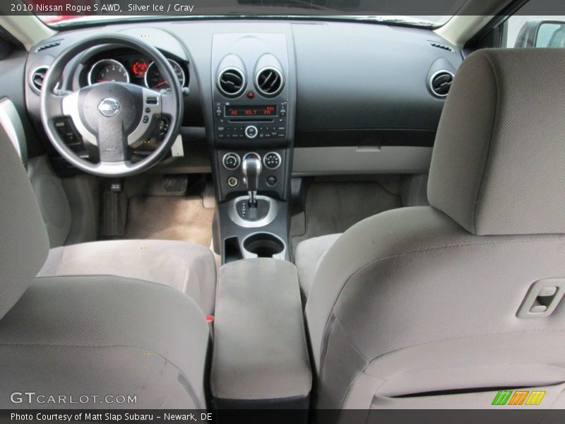 Silver Ice / Gray 2010 Nissan Rogue S AWD