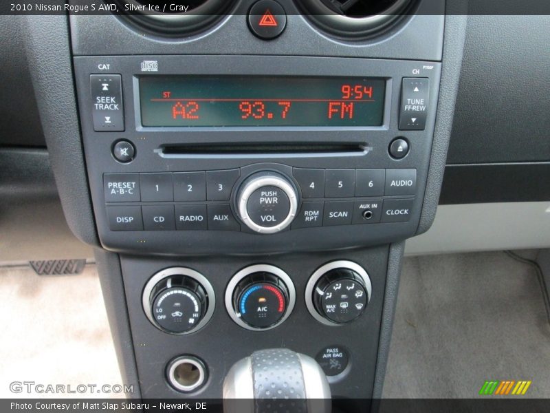 Silver Ice / Gray 2010 Nissan Rogue S AWD