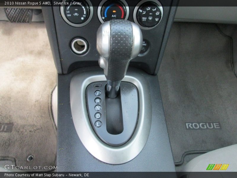Silver Ice / Gray 2010 Nissan Rogue S AWD