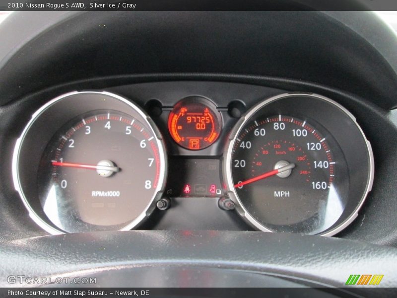 Silver Ice / Gray 2010 Nissan Rogue S AWD