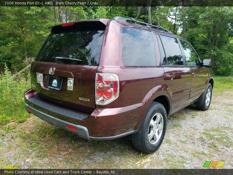Dark Cherry Pearl / Gray 2008 Honda Pilot EX-L 4WD