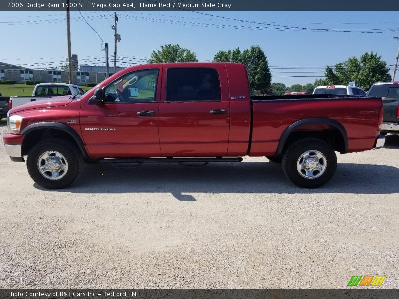 Flame Red / Medium Slate Gray 2006 Dodge Ram 1500 SLT Mega Cab 4x4