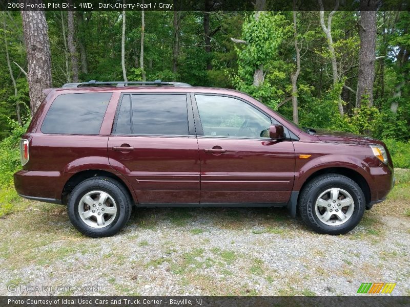 Dark Cherry Pearl / Gray 2008 Honda Pilot EX-L 4WD