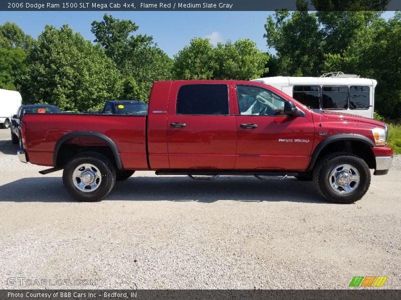 Flame Red / Medium Slate Gray 2006 Dodge Ram 1500 SLT Mega Cab 4x4