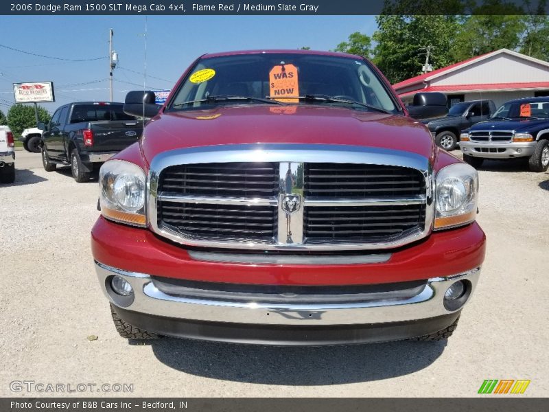 Flame Red / Medium Slate Gray 2006 Dodge Ram 1500 SLT Mega Cab 4x4