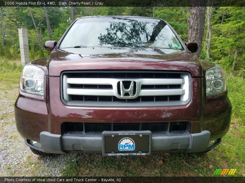 Dark Cherry Pearl / Gray 2008 Honda Pilot EX-L 4WD