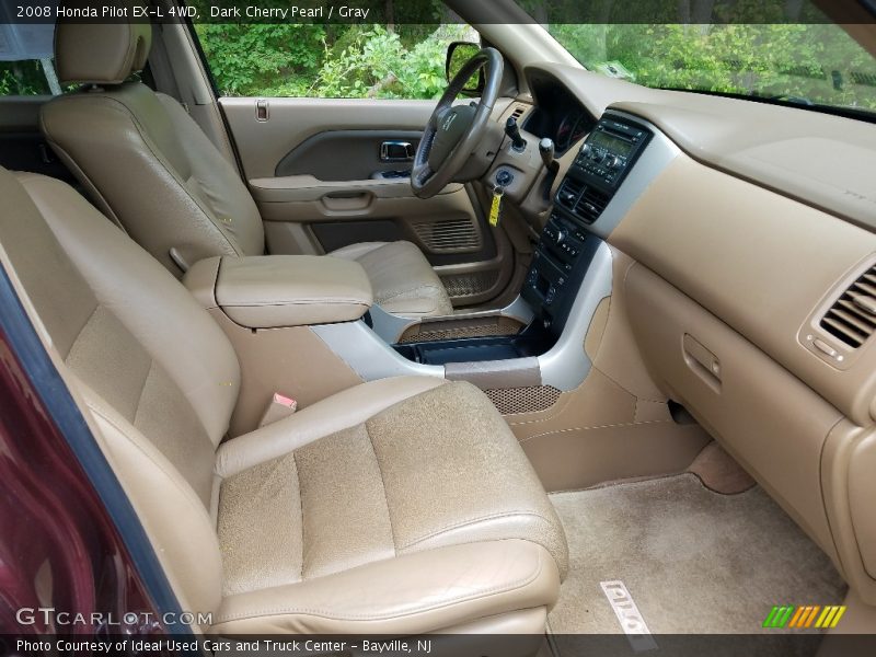 Dark Cherry Pearl / Gray 2008 Honda Pilot EX-L 4WD