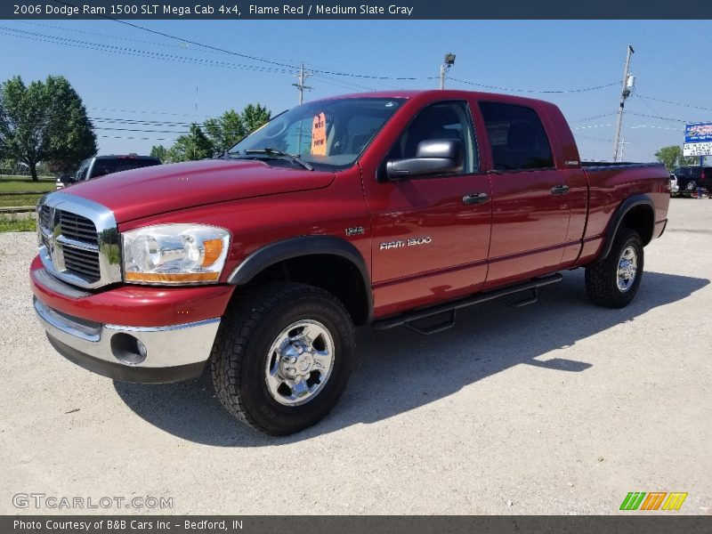 Flame Red / Medium Slate Gray 2006 Dodge Ram 1500 SLT Mega Cab 4x4