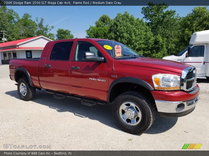 Flame Red / Medium Slate Gray 2006 Dodge Ram 1500 SLT Mega Cab 4x4