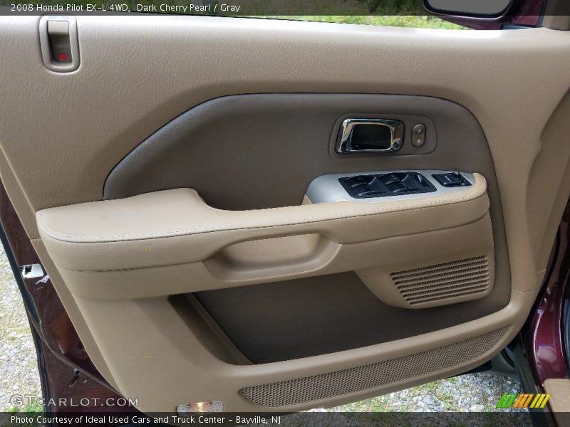 Dark Cherry Pearl / Gray 2008 Honda Pilot EX-L 4WD