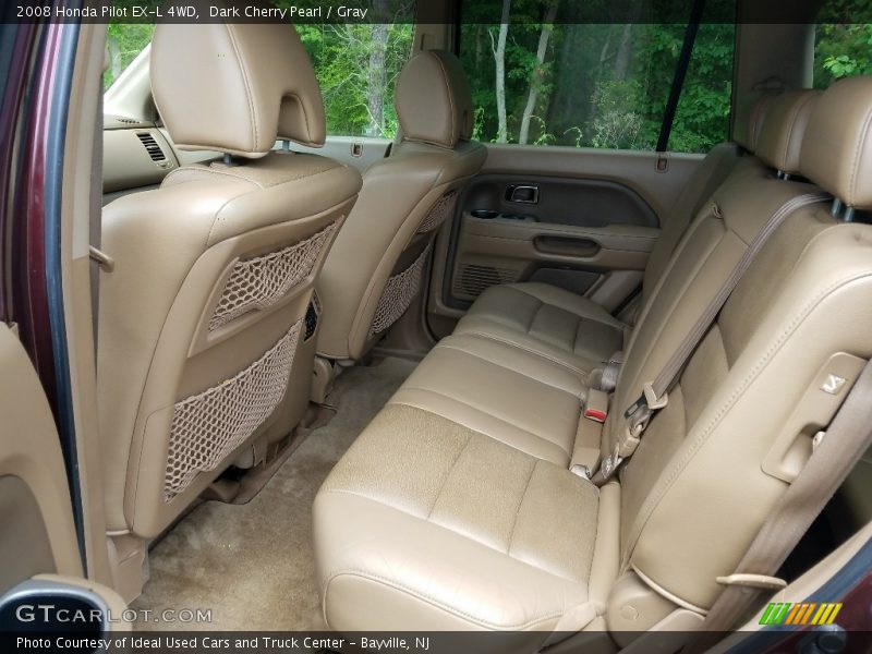 Dark Cherry Pearl / Gray 2008 Honda Pilot EX-L 4WD