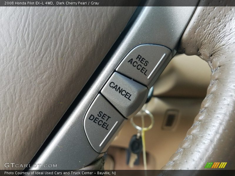 Dark Cherry Pearl / Gray 2008 Honda Pilot EX-L 4WD