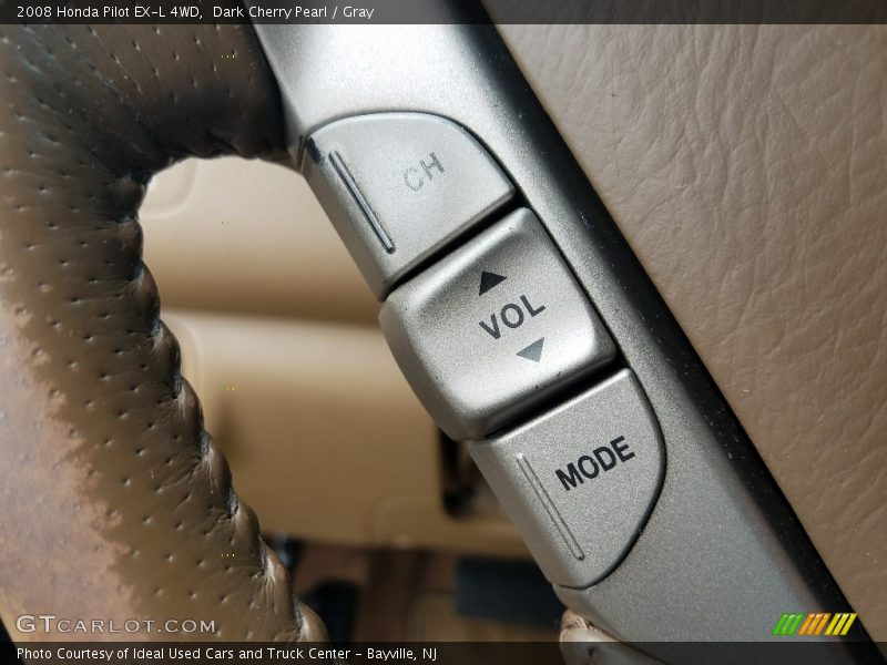 Dark Cherry Pearl / Gray 2008 Honda Pilot EX-L 4WD