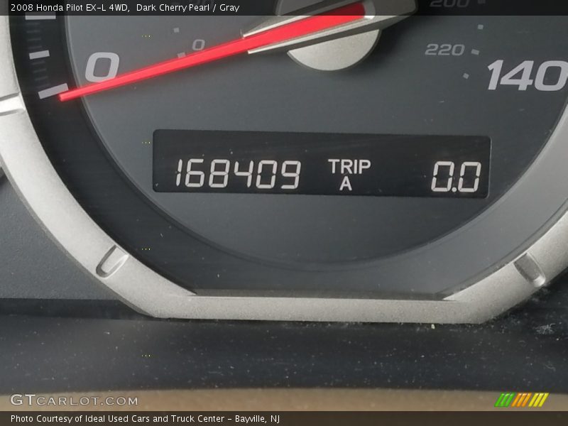Dark Cherry Pearl / Gray 2008 Honda Pilot EX-L 4WD