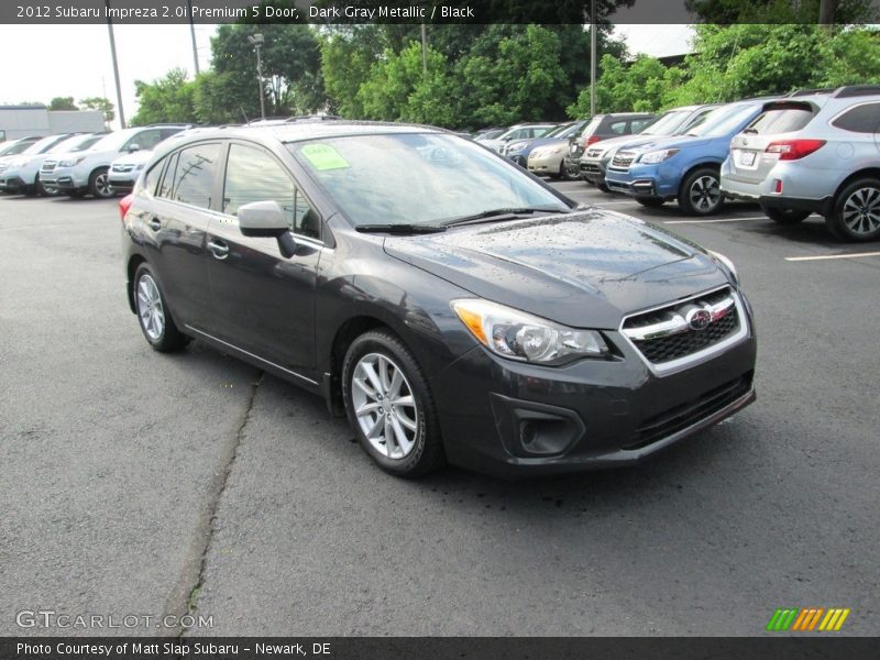 Dark Gray Metallic / Black 2012 Subaru Impreza 2.0i Premium 5 Door