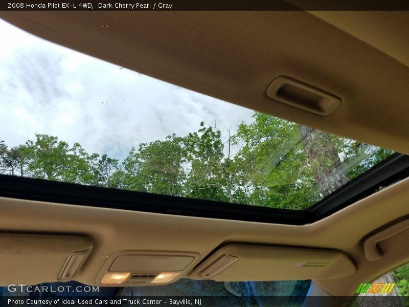 Dark Cherry Pearl / Gray 2008 Honda Pilot EX-L 4WD