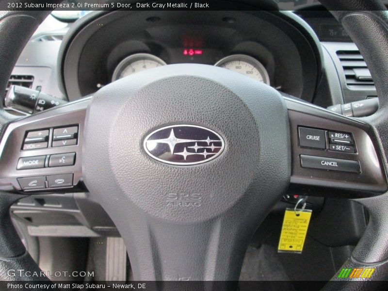 Dark Gray Metallic / Black 2012 Subaru Impreza 2.0i Premium 5 Door