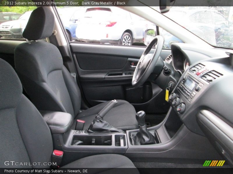 Dark Gray Metallic / Black 2012 Subaru Impreza 2.0i Premium 5 Door