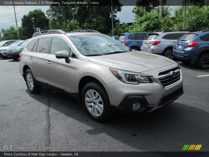 Tungsten Metallic / Ivory 2018 Subaru Outback 2.5i Premium
