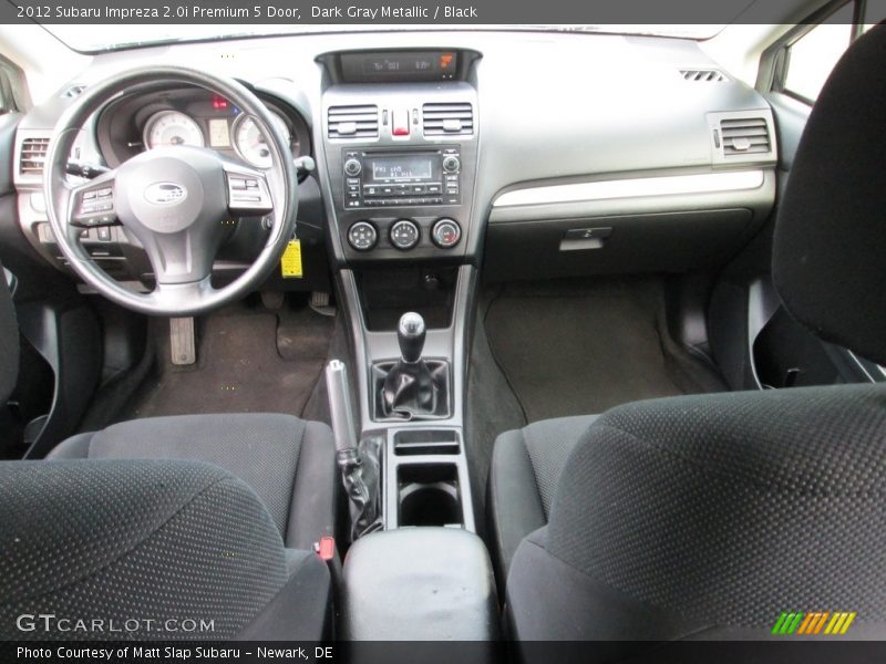 Dark Gray Metallic / Black 2012 Subaru Impreza 2.0i Premium 5 Door