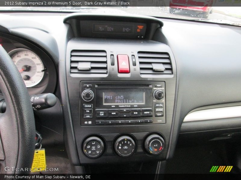 Dark Gray Metallic / Black 2012 Subaru Impreza 2.0i Premium 5 Door