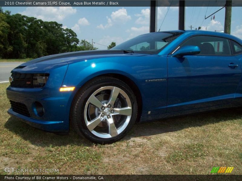 Aqua Blue Metallic / Black 2010 Chevrolet Camaro SS/RS Coupe