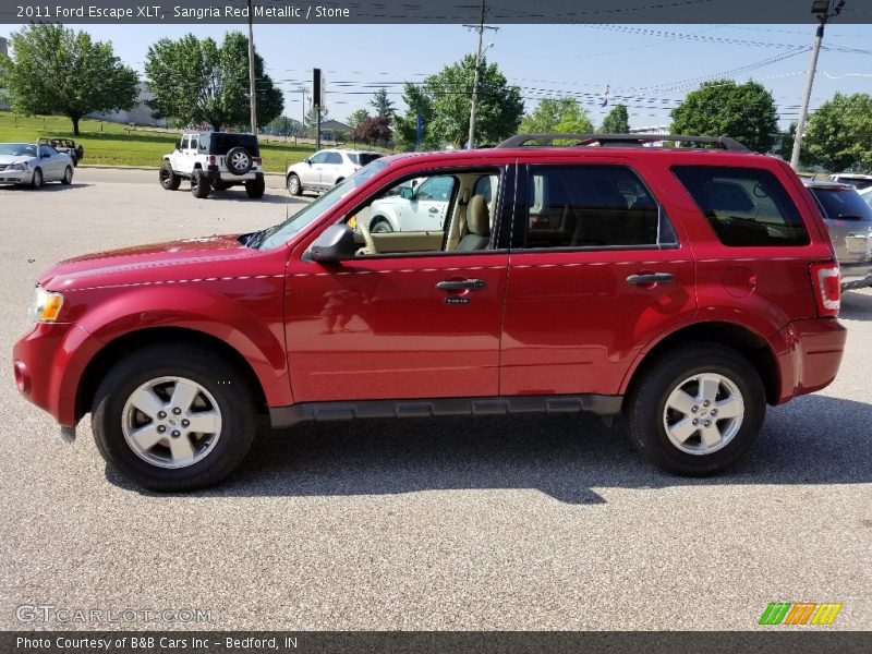 Sangria Red Metallic / Stone 2011 Ford Escape XLT