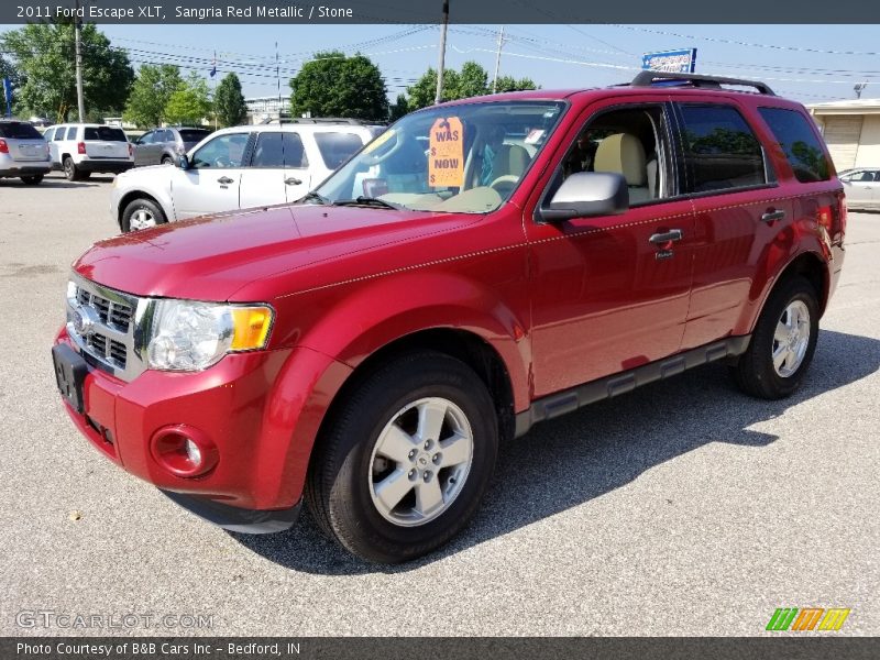Sangria Red Metallic / Stone 2011 Ford Escape XLT