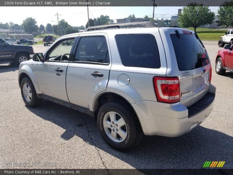 Brilliant Silver Metallic / Charcoal 2009 Ford Escape XLT 4WD