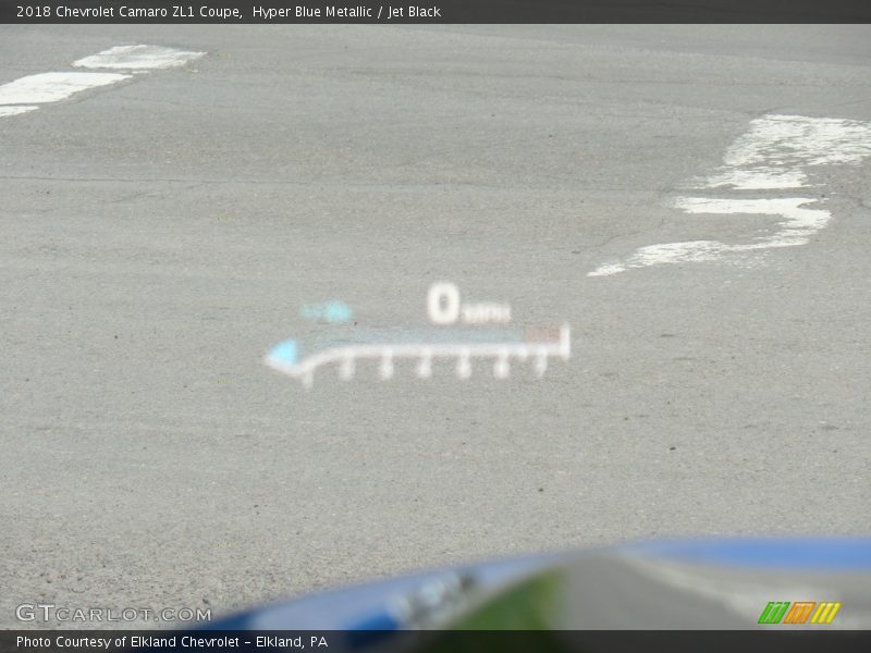 Hyper Blue Metallic / Jet Black 2018 Chevrolet Camaro ZL1 Coupe