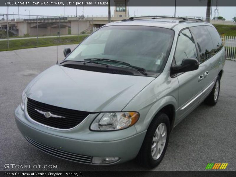Satin Jade Pearl / Taupe 2003 Chrysler Town & Country LXi