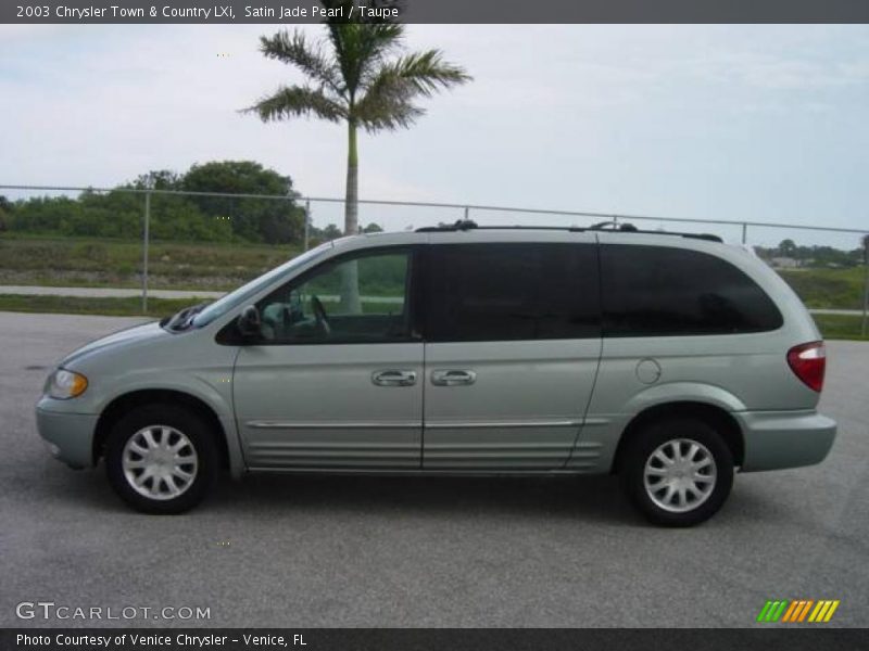 Satin Jade Pearl / Taupe 2003 Chrysler Town & Country LXi