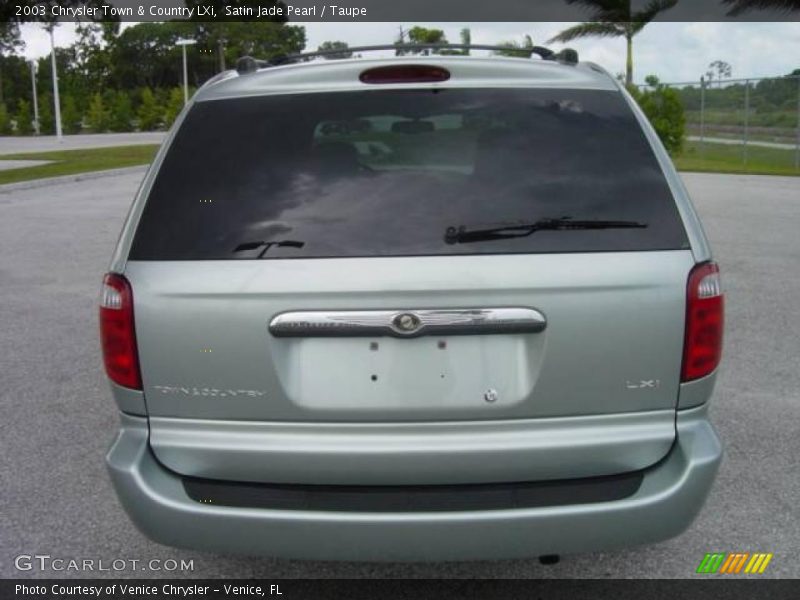 Satin Jade Pearl / Taupe 2003 Chrysler Town & Country LXi