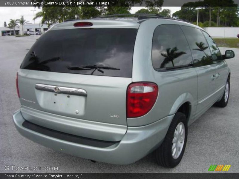 Satin Jade Pearl / Taupe 2003 Chrysler Town & Country LXi
